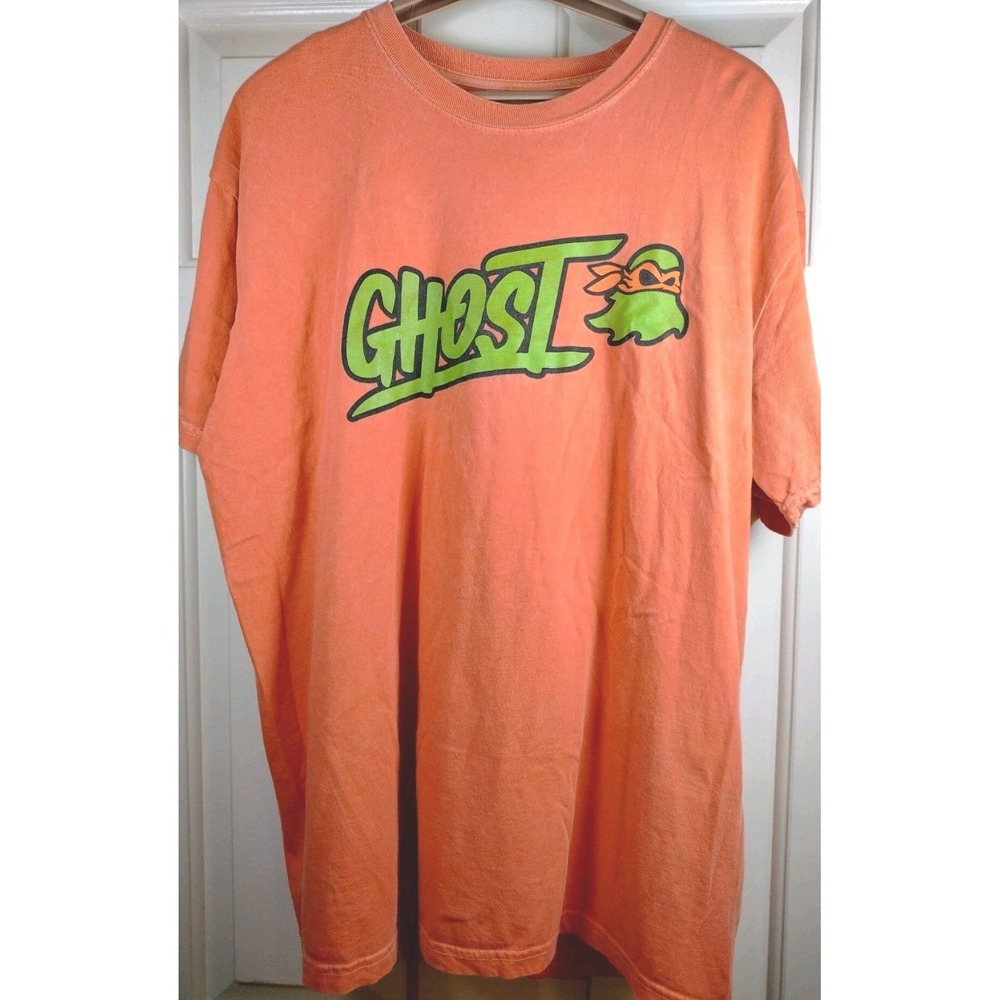 Rare Ghost Lifestyle x TMNT Michelangelo T-Shirt Orange Limited Edition XL
